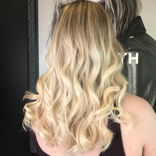 hairdresser coloured hair