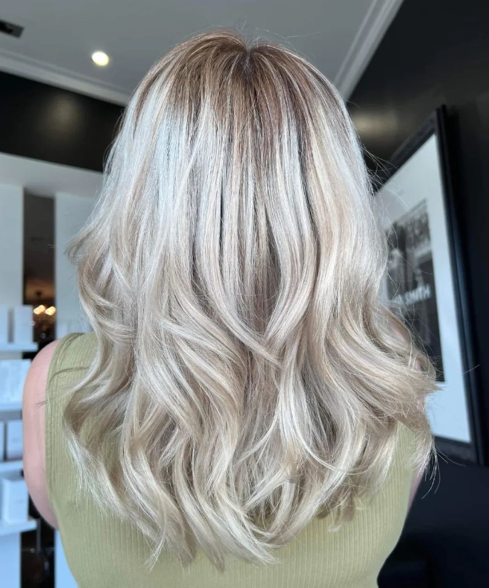 hair colour client blonde